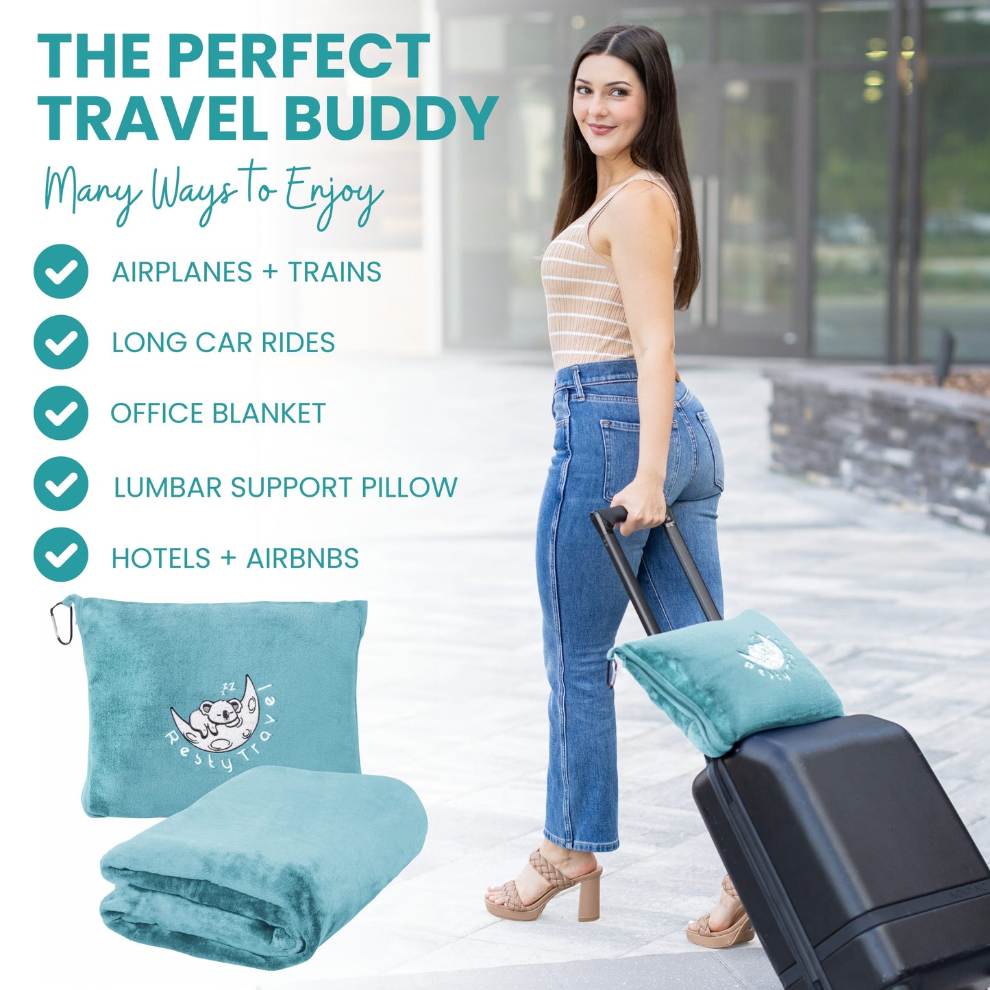 Resty Travel Blanket (Onyx Black)